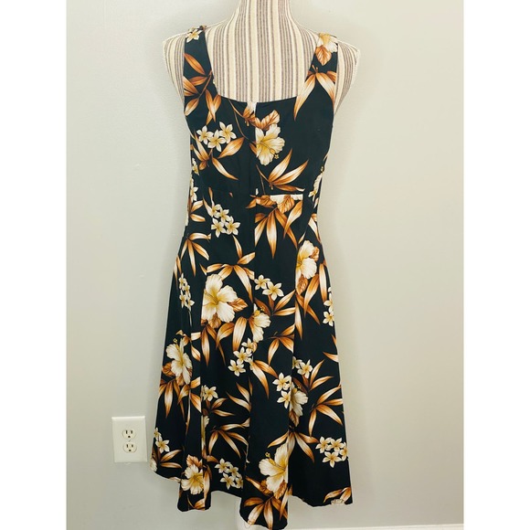 Vintage Pacific Legend Floral A-Line Dress Women Medium Made in Hawaii 90s Y2K - Picture 4 of 10